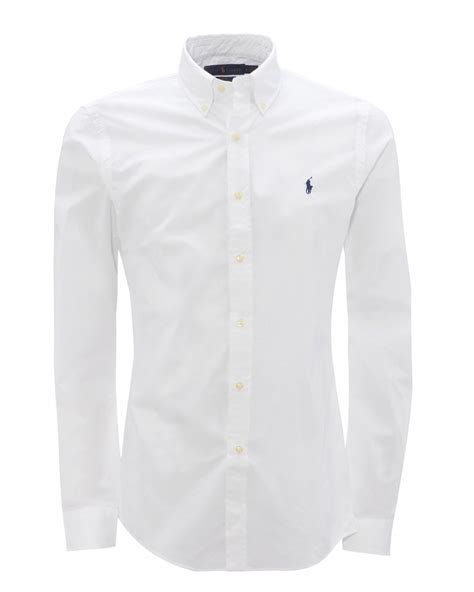 cheap mens white ralph lauren shirts